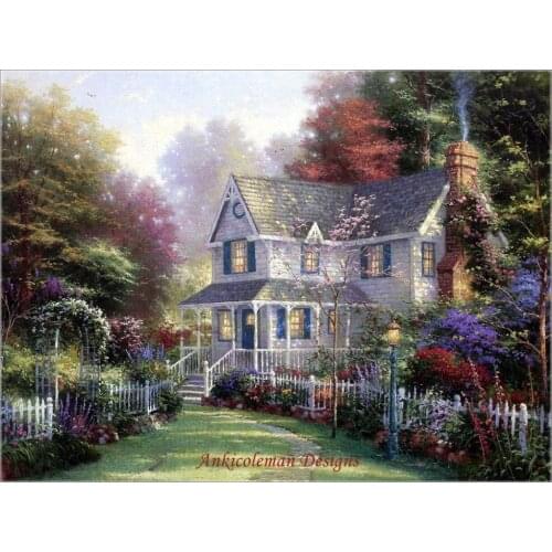 Needlework for embroidery DIY DMC Color High Quality - Counted Cross Stitch Kits 14 ct Oil painting - Home is where the Heart is