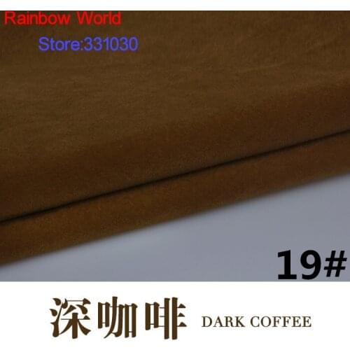 19# dark coffee 1 meter Flocked flocking Fabric for DIY Sofa Pillow Mattress Cushion Toys Bags material