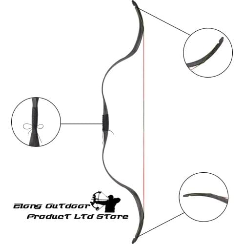 1X Traditional Recurve Bows Meng Yuan Crab Bow 48" 20LBS Youth Practice Women Child Beginner Bow Free Shipping Archery Shooting