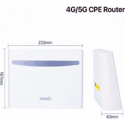 4G LTE CPE Wifi Router Broadband 4G 3G Mobile Hotspot WAN/LAN Port Dual External Antennas Gateway with Sim Card Slot