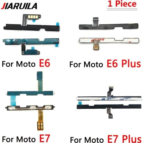 5pcs/lot Power On Off Volume Side Button Key Flex Cable Replacement Parts For Motorola Moto E6 Plus Z4