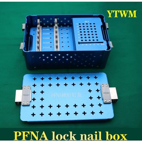 Aluminum alloy PFNA nail box instrument disinfection box double-layer design high temperature and high pressure disinfection