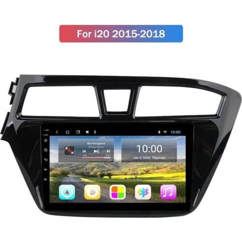 Android 10.0 System Quard Core 2G+32G WIFI HD 1024*600 Car GPS Nagavition For HYUNDAI I20 2015-2018 Multimedia Player