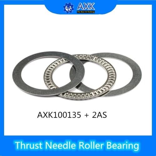 AXK100135 + 2AS Thrust Needle Roller Bearing With Two AS100135 Washers 100*135*6mm ( 1 Pcs) AXK1120 889120 NTB100135 Bearings