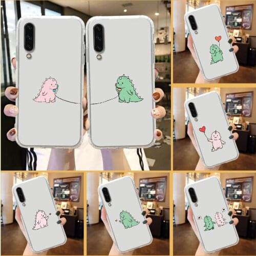 Dinosaur Lovely Cartoon Cute Phone Case For Samsung Galaxy A 3 5 7 8 10 20 21 30 40 50 51 70 71 E S 2016 2018 4G transparent art