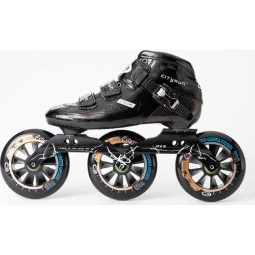 CITYRUN Vulcan Inline Speed Skates Professional Skate Shoes 3 Wheels 85A PU 110mm 100mm 90mm Carbon Fibre Competetion Patines