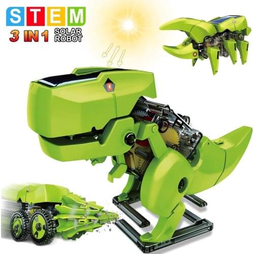 Jurassic Dinosaurs Robot toys Educational toys STEM for Kids Building Projects Solar Power Science Kits Toys for Kids Boys Gifts