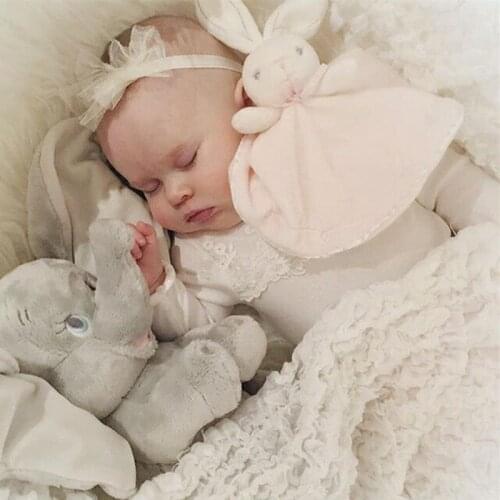 Baby Infant Animal Bunny Soothe Appease Towel Soft Plush Comforting Toy Pacify Towel Soothing Towel Baby Plush Rabbit Doll Toys