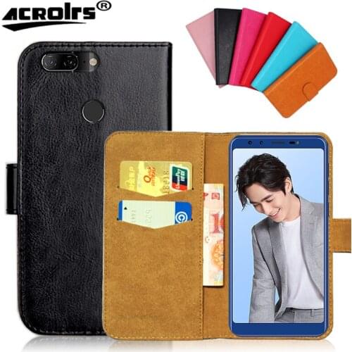 For Lenovo Z5s Case 5.7" 6 Colors Flip Wallet Cases Lenovo Z 5s Soft Exclusive Leather Phone Cover Bag Black