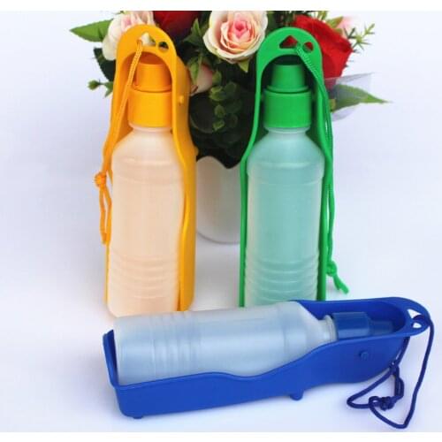 New 250/500ml Dog Travel Sports Leak-proof Water Bottle Outdoor Feed Drinking Bottle 500ml Pet Supply Portable Dog Accessories