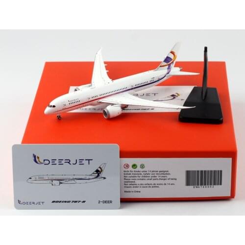 1:400 Alloy Collectible Plane Gift JC Wings EW4788002 Deer Jet Boeing B787-8(BBJ) Diecast Aircraft Jet Model 2-DEER With Stand