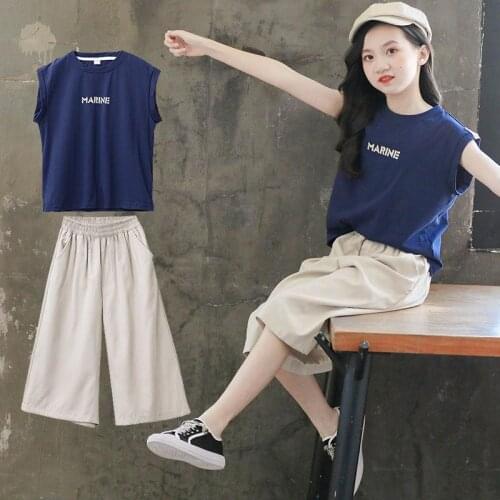 Baby Girls Clothes Suit Symmer New Children T-shirt Tops+shorts Pants 2pc Set Kids Girl Clothes Outfits Teen Girls Clothing