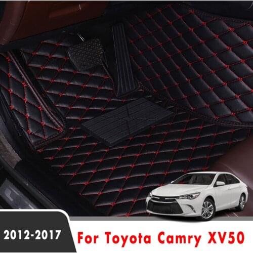 LHD For Toyota Camry XV50 2017 2016 2015 2014 2013 2012 Car Floor Mats Accessories Leather Carpets Auto Interior Styling Protect
