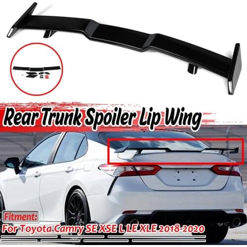 New Glossy Black Seagull Version Aircraft Tail Car Rear Trunk Spoiler Wing For Toyota Camry For Honda For Accord 2018 2019 2020