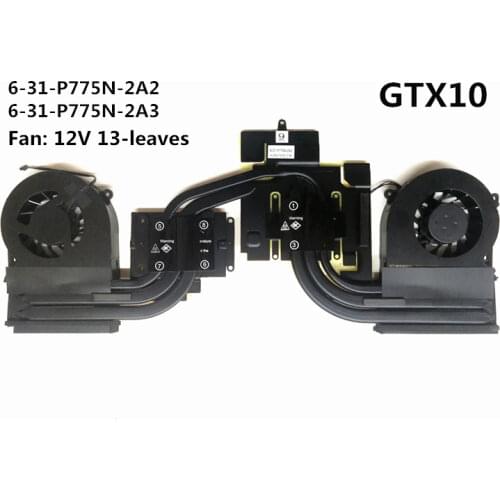 Laptop CPU/GPU cooling Radiator heatsink Fan for Clevo P775DM P775DM2 P775DM3 P775TM X711 6-31-P775N-2A2 2A3 6-31-P775N-102 103