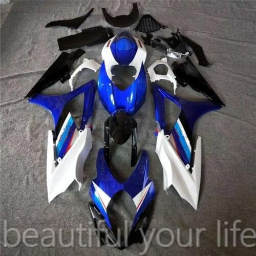 For Suzuki GSXR1000 K7 07 08 GSX-R1000 2007 2008 k7 ABS Motorcycle Fairing Kit Injection Bodywork blue white
