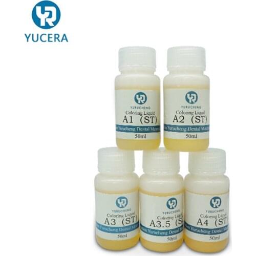 A1 A2 A3 Zirconia Coloring Liquid After Shade Liquid Dyeing Coloring Liquid For Zircon Dental Lab