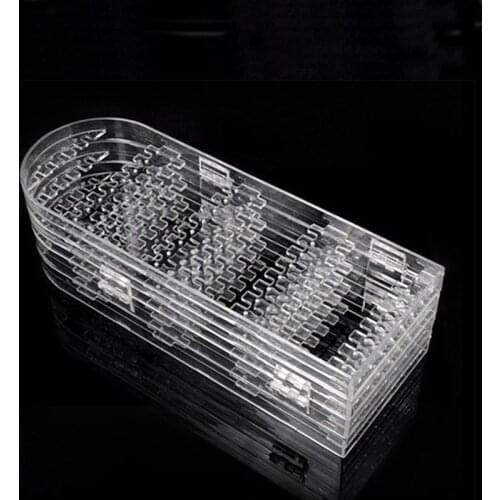 2017 New Arrival 2 Panels Jewelry Display Jewelry Organizer Earring Organizer Acrylic Jewelry Holder Makeup Jewelry Organizer