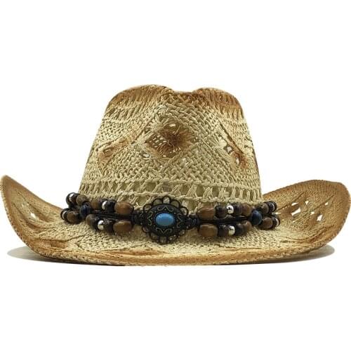 Classics Summer Casual Outdoor Travel Beach Sun Paper Straw Hats Unisex Panama Jazz Cowboy Straw Fedora Hats