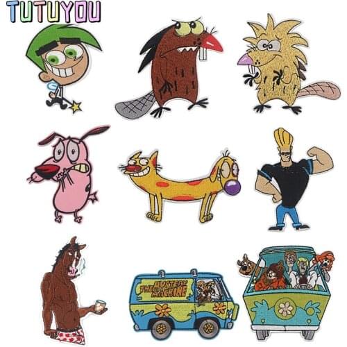 PC1592 Anime Clothes badge Accessories Patch Embroidered Applique Sewing Tool Cloth Iron On Patches Sticker