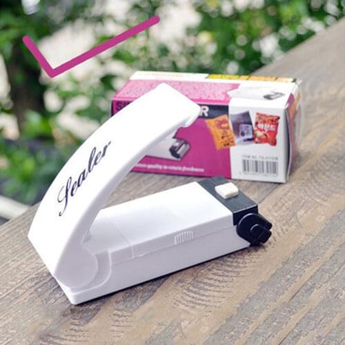 Portable Bag Clips Handheld Mini Electric Heat Sealing Machine Impulse Sealer Seal Packing Plastic Bag Clip work with battery