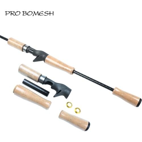 Pro Bomesh 1Set Fuji ACS Reel Seat + 3A Grade Cork EVA Casting Handle Kit DIY Fishing Rod Accessory