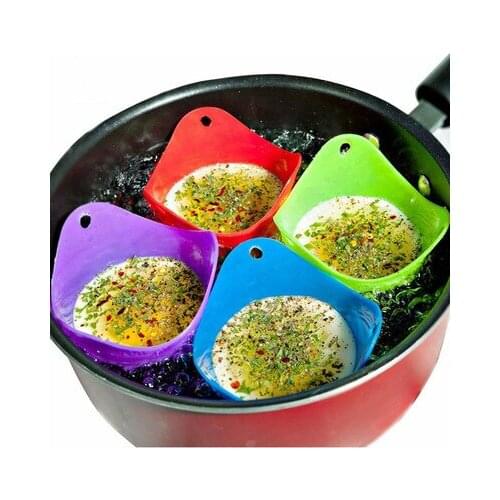 4pcs/lot silicone egg cooker environmentally friendly non-toxic high temperature resistant kitchen cooking tool accessories