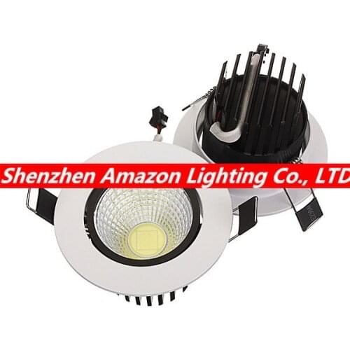 Super Bright Led Downlight COB Ceiling Spot Light 85-265V 6W 9W 12W 15W ceiling recessed Lights Warm Cool White Indoor Lighting