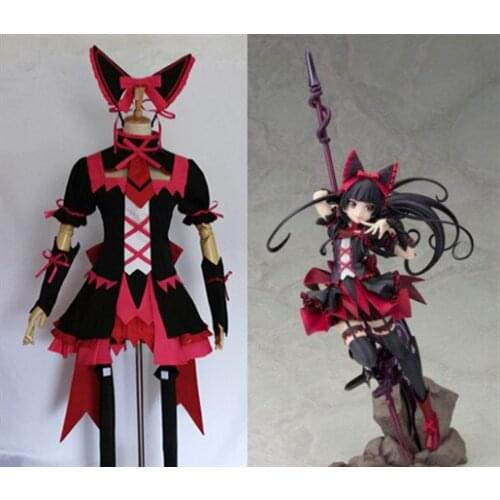 GATE Rory Mercury Fancy Dress Short Sleeve Tops Skirt Uniform Outfit Anime Cosplay Costumes Halloween Party Fancy Dress