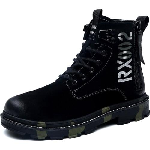 Unisex Winter High Top Sneakers Men Casual Shoes Warm Plush Fur Boots Male Anti-Slip Ankle Boots Platform Work Snow Boots