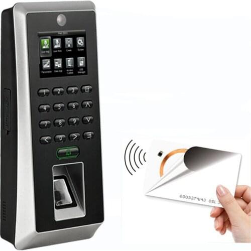 ZK F21 Living Object Detecting Fingerprint Access Control With Camera Photo Record Function Door Access Control Sytem