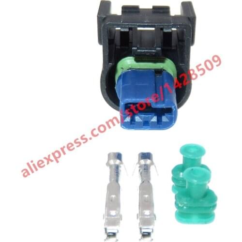 5 Sets 2 Pin Automotive Wiring Harness Female Socket 1.2 Series Waterproof Plug Electrical Connector Auto Parts