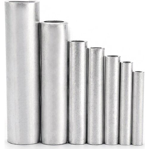 10pcs GL-10 GL-16 GL-25 GL-35 Aluminum Wire Cable Hole Passing Connecting Sleeve Tube Ferrule Lug Connector Crimp Terminal