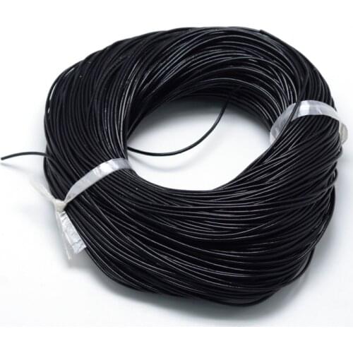100yards 1.5mm 2mm Spray Painted Cowhide Leather Cords Thread Rope for Jewelry Making DIY Bracelet Necklace Handmade Craft