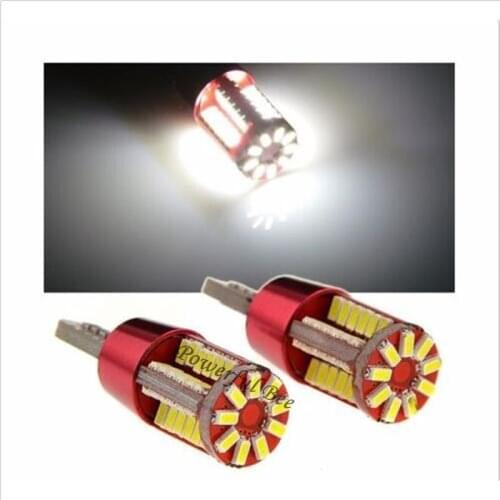 2 x CANBUS T10/w5w/194 57SMD error free white amber yellow LED marker clearance parking stop tail lights bulb for Audi A1 A3 A4