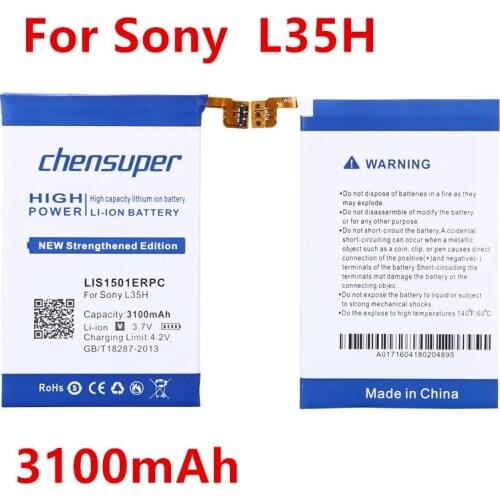 2019 NEW 3100mAh LIS1501ERPC Battery For Sony Ericsson Xperia ZL L35H lt35i C6503 C6506 C6502+Free tools