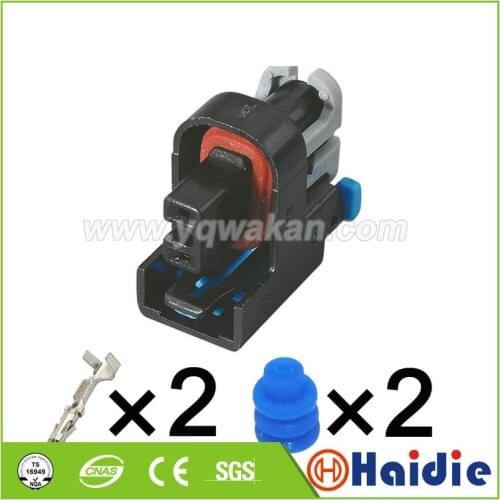 5sets 2pin Auto Buick fuel injector nozzle conversion plug connector Wuling nozzle connector 15326181 15411633