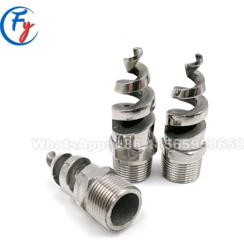 5pcs 1.5", Industrial flue gas desulfurization nozzle, stainless steel 316L gas scrubbing spiral nozzle, spiral jet nozzle