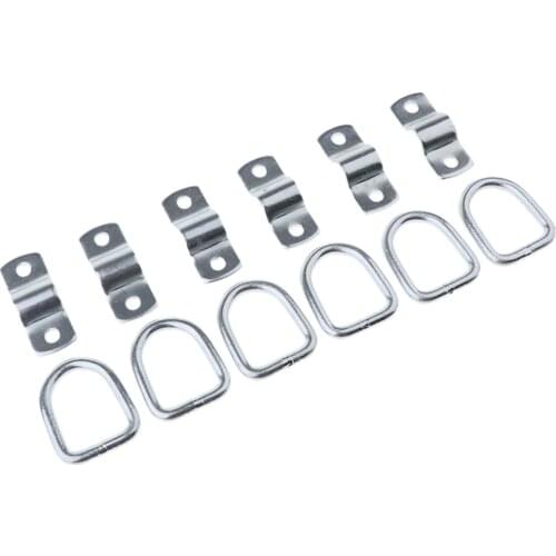 6-Pack Lashing Rings D Ring Tie Down Ring Load Anchor Trailer Anchor Ring