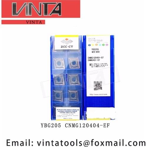 Free shipping high quality 10pcs/lots YBG205 YBM153 YBG202 CNMG120404-EF cnc carbide turning inserts cutting blade tools