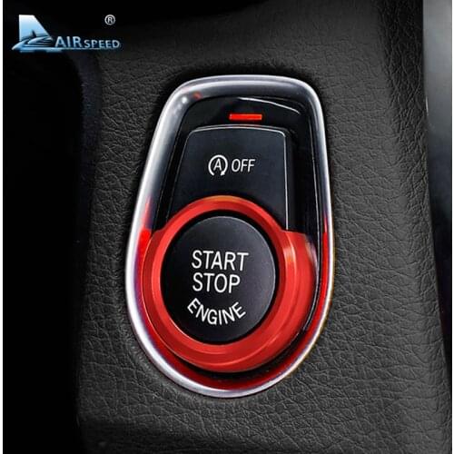Airspeed Car Engine Start Ignition Key Ring Cover for BMW X1 F48 F20 F21 F30 F32 F33 F34 F36 F45 F46 1 2 3 4 Series Accessories
