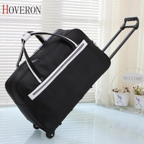 Women Waterproof High capacity Travel Bag Thick Style Rolling Suitcase Trolley Luggage lady Men Travel Bags Suitcase With Wheels