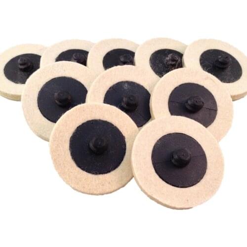 10PCS Wool Polishing Disc 2-Inch Polishing Wheel Buffing Pads Angle Grinder Polishing Disc For Metal Marble Power Tool Parts