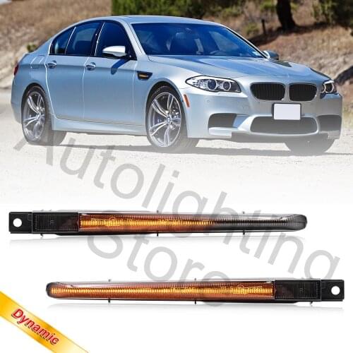 For BMW 5 Series F10 M5 S63N FV91 FV92 FV93 2X Led Sequential Fender Indicator Side Marker Blinker Turn Signal Lights 2010-2016