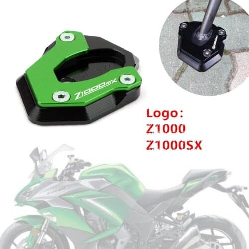 For Kawasaki Z1000 Z1000SX 2011-2020 2019 2018 Z 1000 1000SX Motorcycle Kickstand Foot Side Stand Extension Pad Support Plate