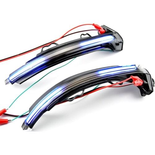 Smoked Lens For Audi A4 S4 RS4 B9 2016-2019 A5 S5 RS5 Dynamic Turn Signal LED Light Side Mirror Indicator Sequential Blinker