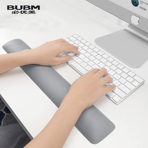 BUBM Wrist Rest Mouse Pad Ergonomic Memory Foam Set Comfort Mouse Pad for Office Work and PC gaming Wrist Pain Relief