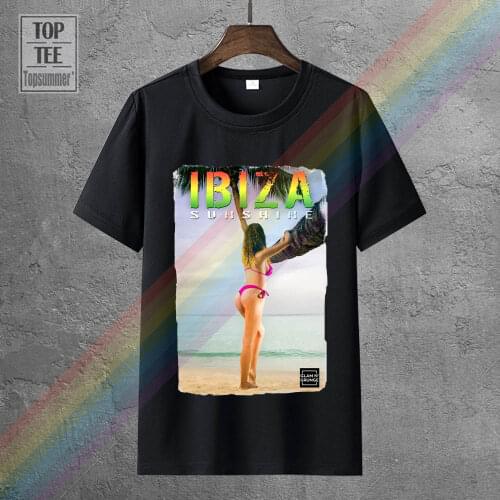 Sexy Girl Dat Ass Ibiza Summer Sun Sonne Sommer Model Printed Summer Style Tees Male Harajuku Top Fitness Brand Clothing