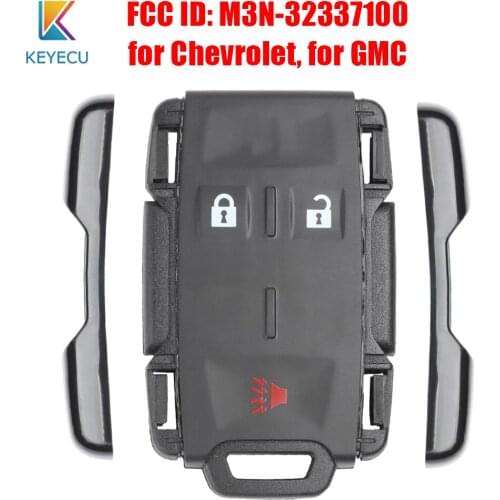 KEYECU M3N-32337100 for Chevrolet Silverado Colorado Tahoe Suburban for GMC Sierra Canyon Remote Key Fob 3 Buttons 315Mhz