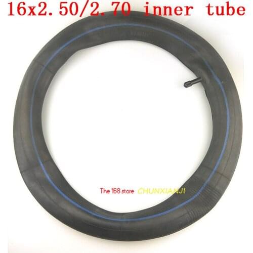 Lightning shipmentt 2pcs 16x2.50/2.70 Inner Tube with Straight Valve Stem for Electric Bikes high performance